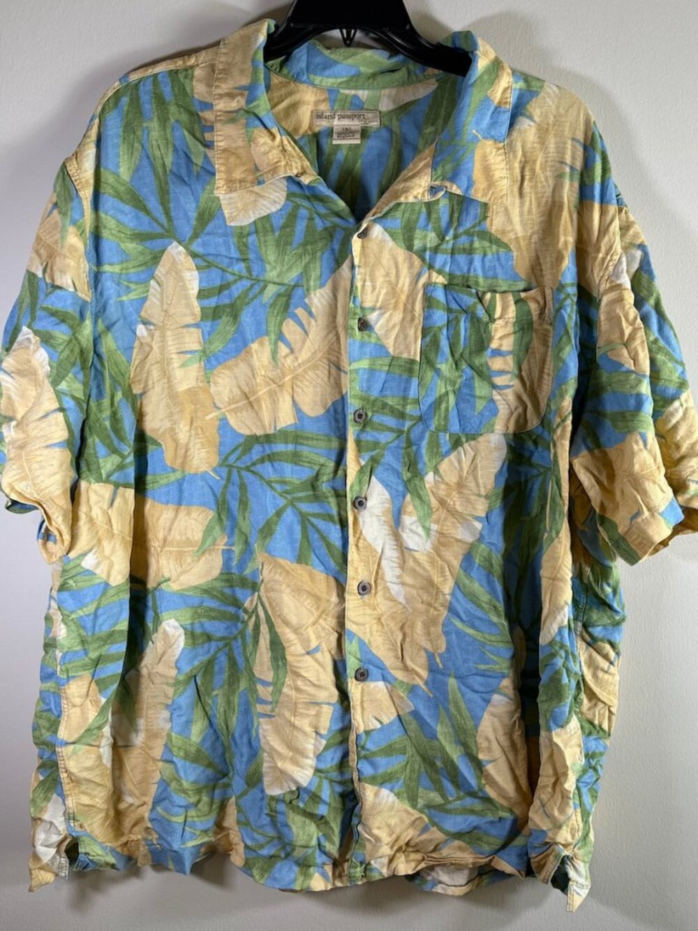 Big and Tall Hawaiian Shirt 3XL Blue